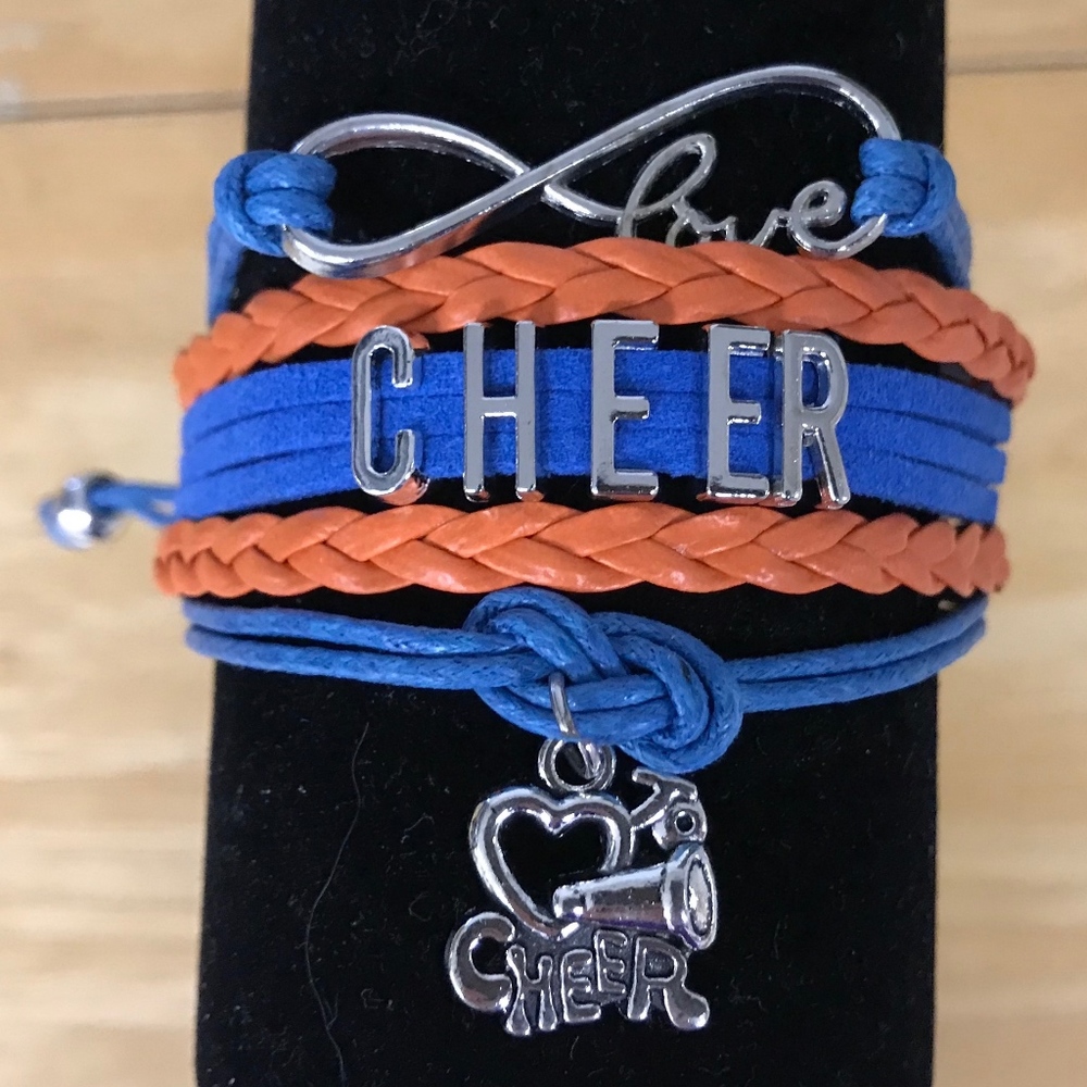 Girls Cheer Infinity Love Charm Bracelet